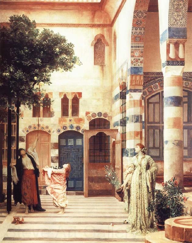Lord Frederic Leighton Old Damascus The Jewish Quarter Norge oil painting art